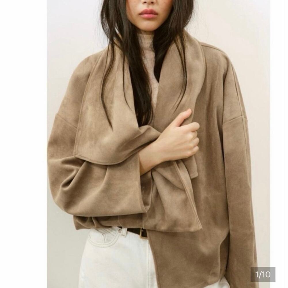 Zara suede jacket sz M excellent new condition never worn